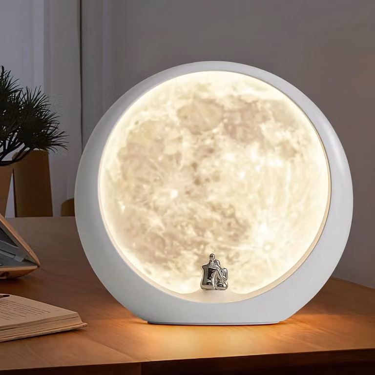 Dimbare LED Super Maanlamp met aanraakbediening en USB-aansluiting voor de woonkamer of slaapkamer