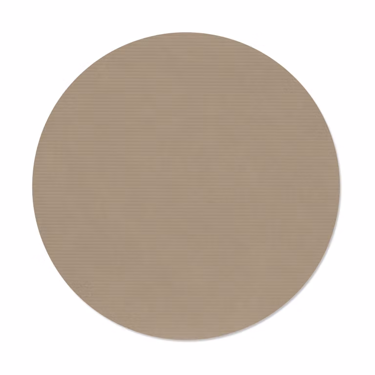 LIND DNA Corduroy placemat Clay brown, cirkel, L