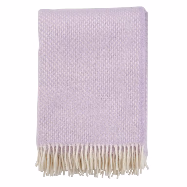 Klippan Yllefabrik Preppy plaid lila 130 x 200 cm