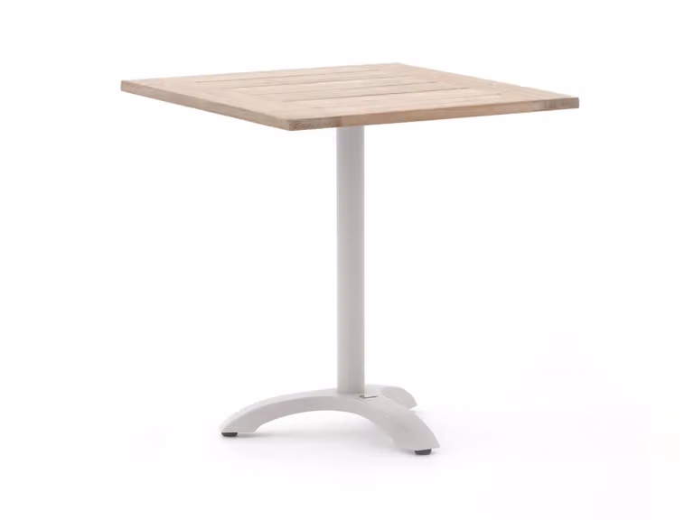 Bellagio vierkante tuin eettafel van teakhout in het bruin