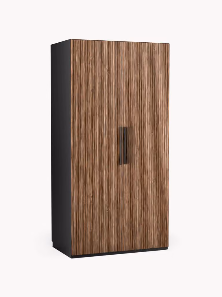 Westwing Collection Modulaire draaideurkast Simone van hout, Breedte: 100 cm, Hoogte: 200 cm