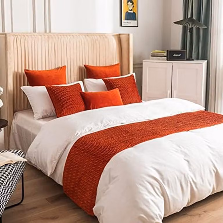 Bed Runner Bed Decoratie met Print - 45 x 180 cm