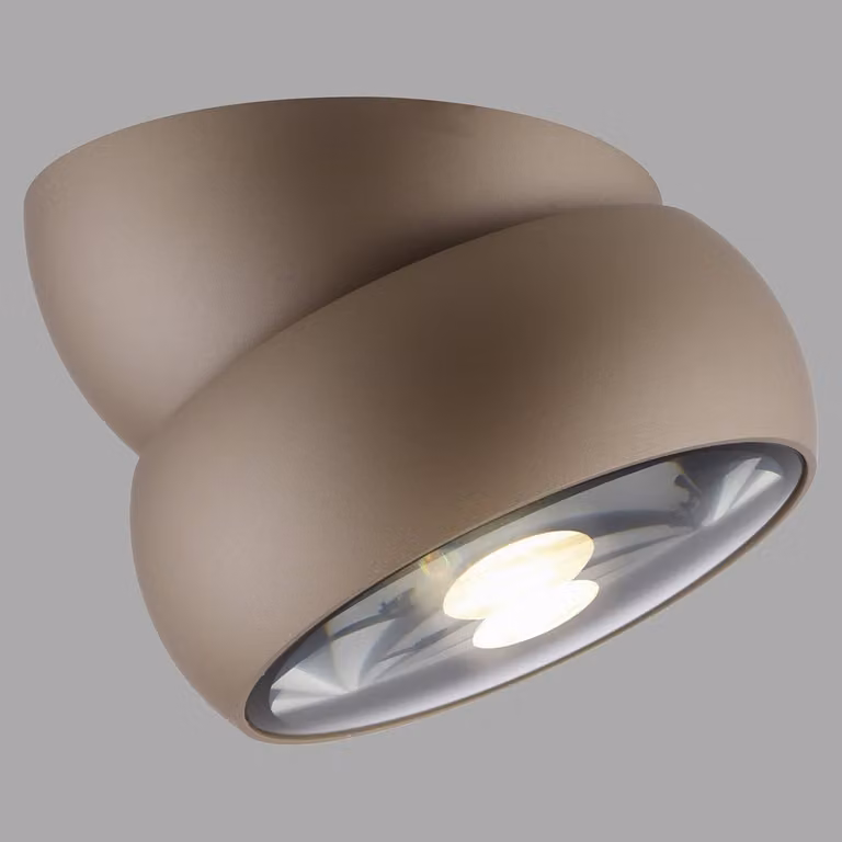 Paul Neuhaus Pure Move LED opbouwspot, brons, Ø 11 cm