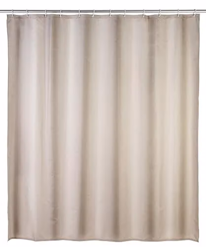 Wenko Antischimmel douchegordijn beige, polyester, B: 180 cm, H: 200 cm