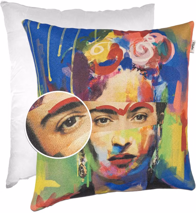 ANRO Frida Kahlo Pop Art Sierkussen - Gobelin - 40 x 40 cm