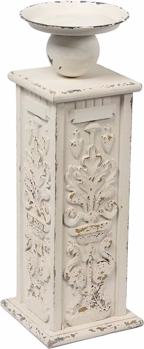 Rustieke Houten Kaarsenhouder voor Stearinekaarsen - Vintage Decoratie voor Eettafel of Salontafel