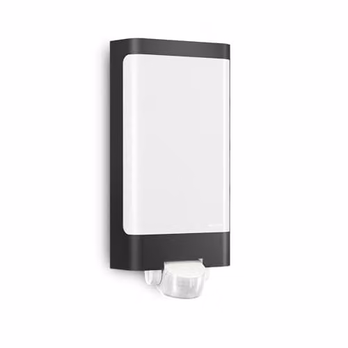 Steinel L 240 S LED Buitenlamp met Bewegingssensor, Warm Wit, Antraciet/Grijs, IP44