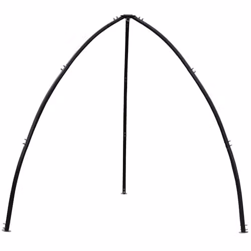Vivere Tripod standaard voor Cacoon hangstoel, houtskool, B/D/H: 102 x 102 x 101 cm