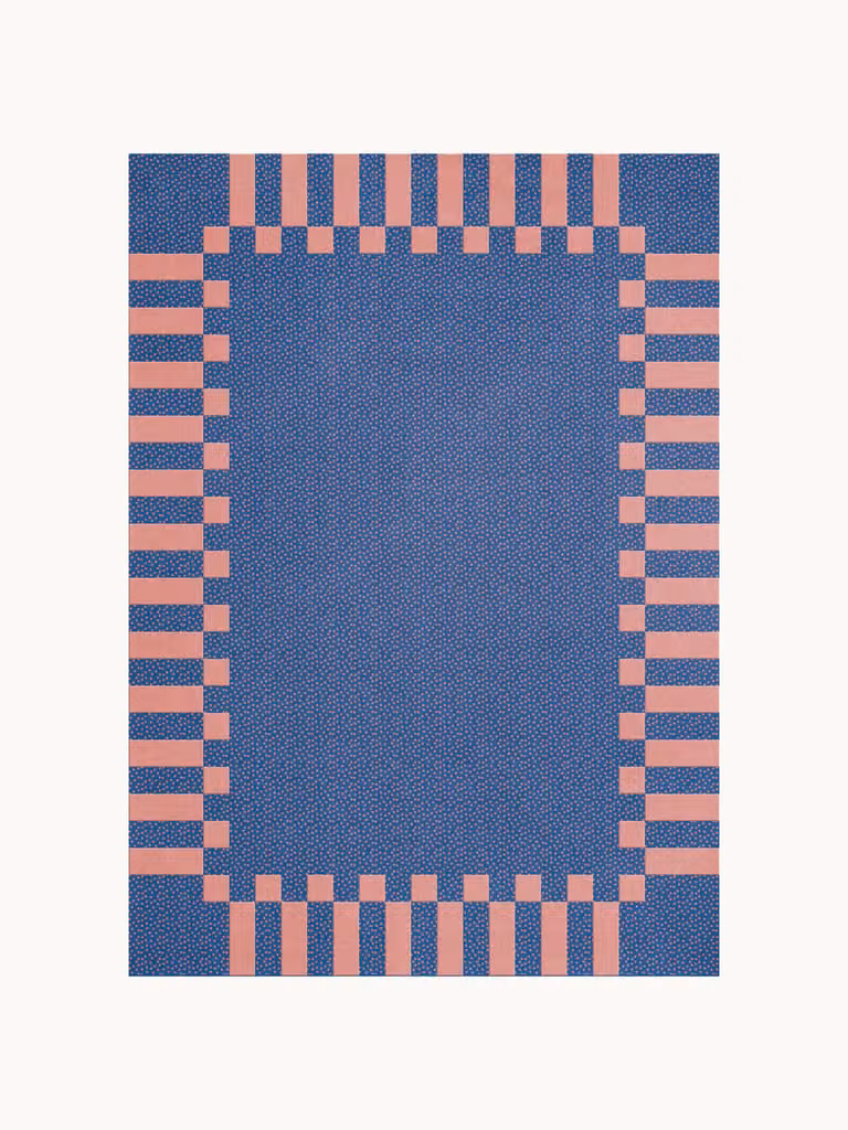 Tekla Frame handgeweven hoogpolig wollen vloerkleed met geometrisch Scandinavisch design