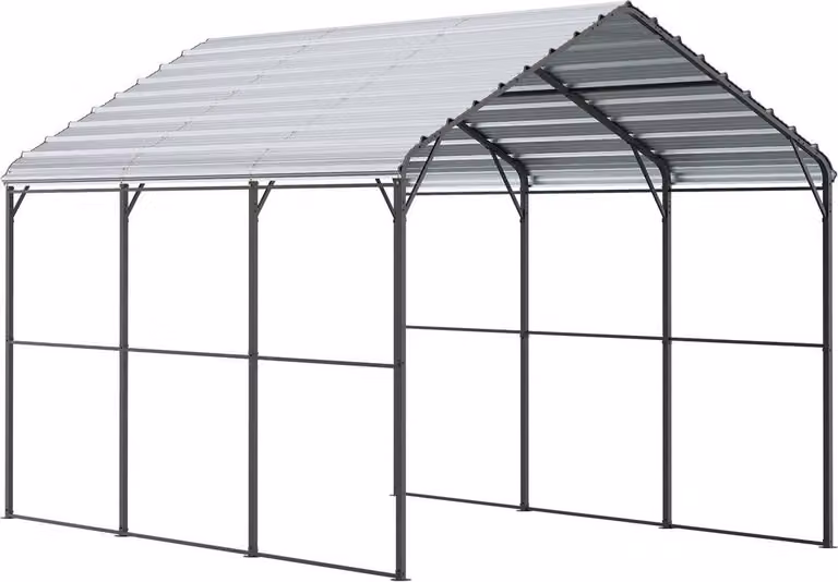 VEVOR Carport van metaal voor auto's en boten, 3 x 4,5 m