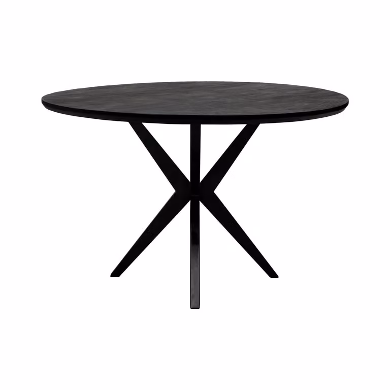 Kick Collection Havard Ronde Eettafel - Zwart - Diameter: 120 cm