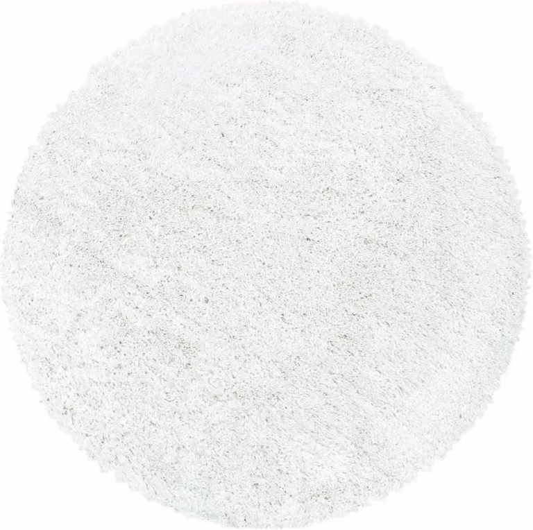 Modern Rond Vloerkleed Wit van Polypropyleen voor de Woonkamer