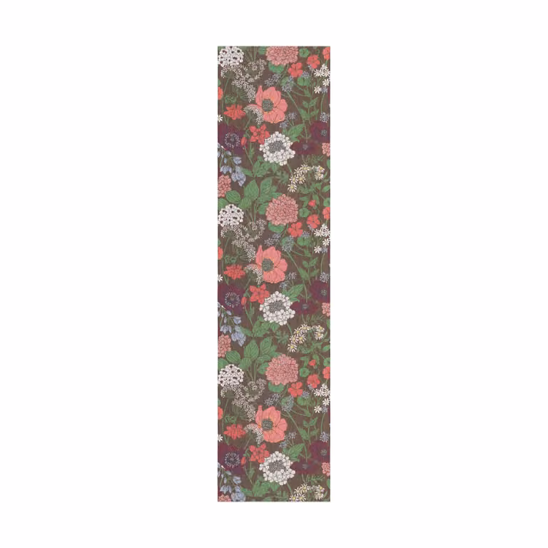 Ekelund Linneväveri Blomsterfång tafelloper, Multi, B/D: 35 x 140 cm