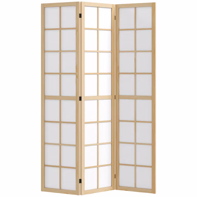 HOMCOM Opvouwbare Roomdivider voor woonkamer, slaapkamer of kantoor, 120 x 170 cm