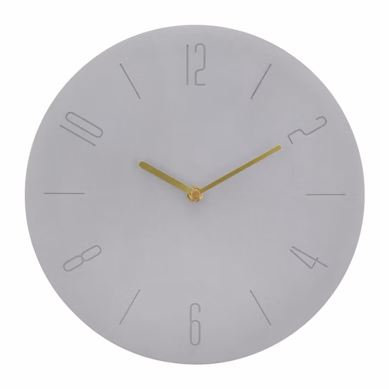 QUVIO Wandklok industrieel beton diameter 30 cm