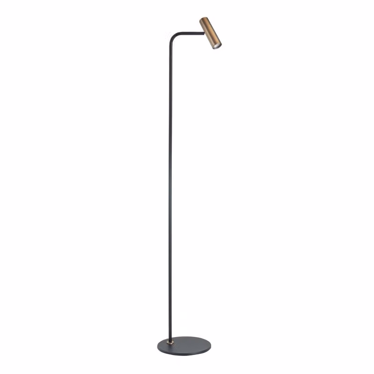 Highlight Vloerlamp Trend zwart en brons koper - V4731.32