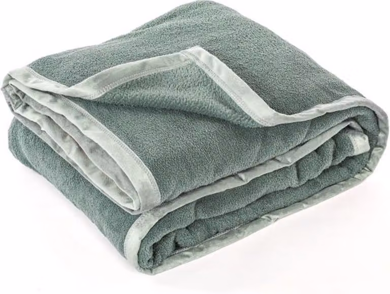 Tiseco Home Studio Lamis Plaid - Saliegroen - 240 x 260 cm