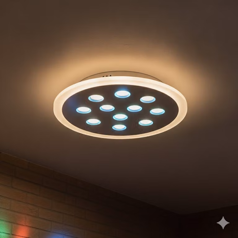 Lyora Astro Plafondlamp met RGB functie, Wit, Ø 30 cm