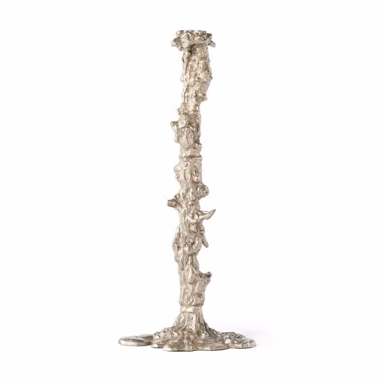 POLSPOTTEN Drip kandelaar XXL 50 cm Zilver