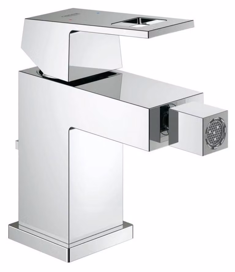 Grohe Eurocube bidetkraan met trekstangafvoer, chroom - 23138000