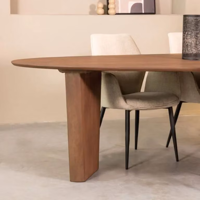 Label51 Eetkamertafel Wow - Nature Smooth - Mangohout - 300 cm
