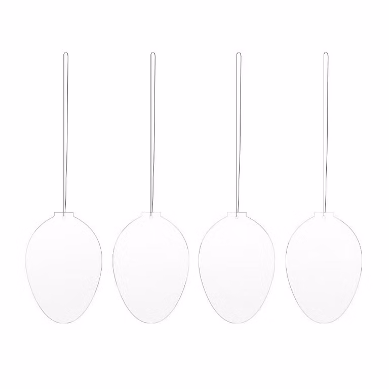 Cooee Design Paasdecoratie Easter Deco Ei 4-pack White