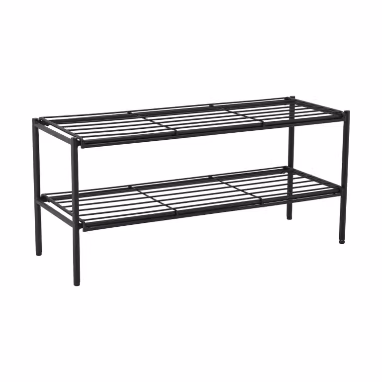 Scandi Living Nod schoenenrek Black B/D/H: 80 x 30 x 37 cm