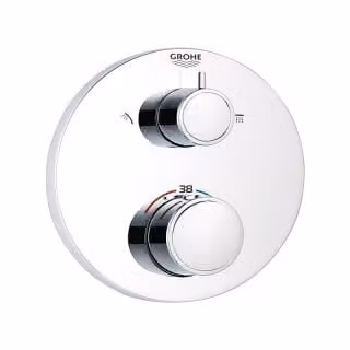 Grohe Grohtherm thermostatische douchekraan met geïntegreerde 2-weg omschakeling en safety stop, chroom