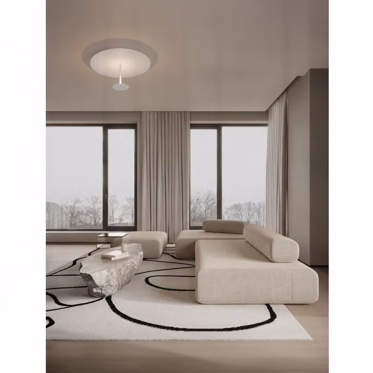 Lyora Design plafondlamp Nima wit Ø 45cm