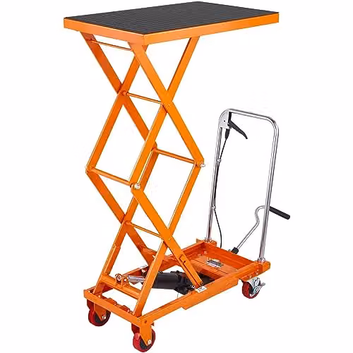 VEVOR Hydraulische lifttafelwagen, 127 cm, oranje