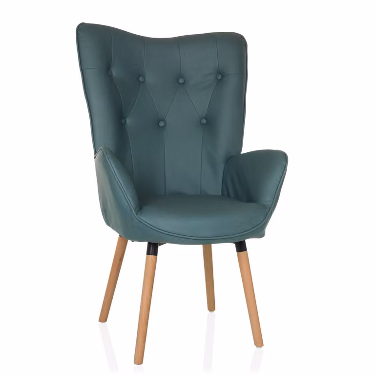 Havenio Vintage Fauteuil Scandinavisch Design - Mint - Lounge Stoel