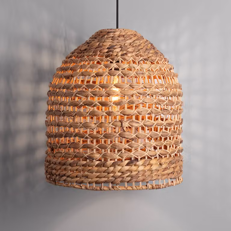 Lyora Scandinavische Hanglamp Bola van Rattan, Bruin, Ø 43 cm