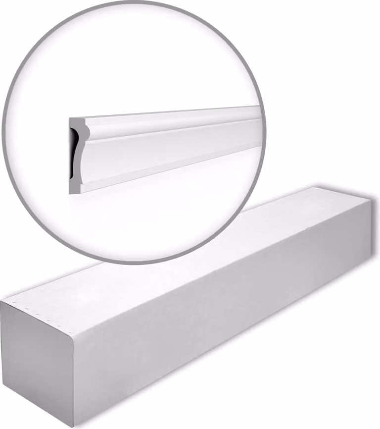 NMC WALLSTYL Wandlijst WL6-box, 1 doos van 20 stukken, 40 m