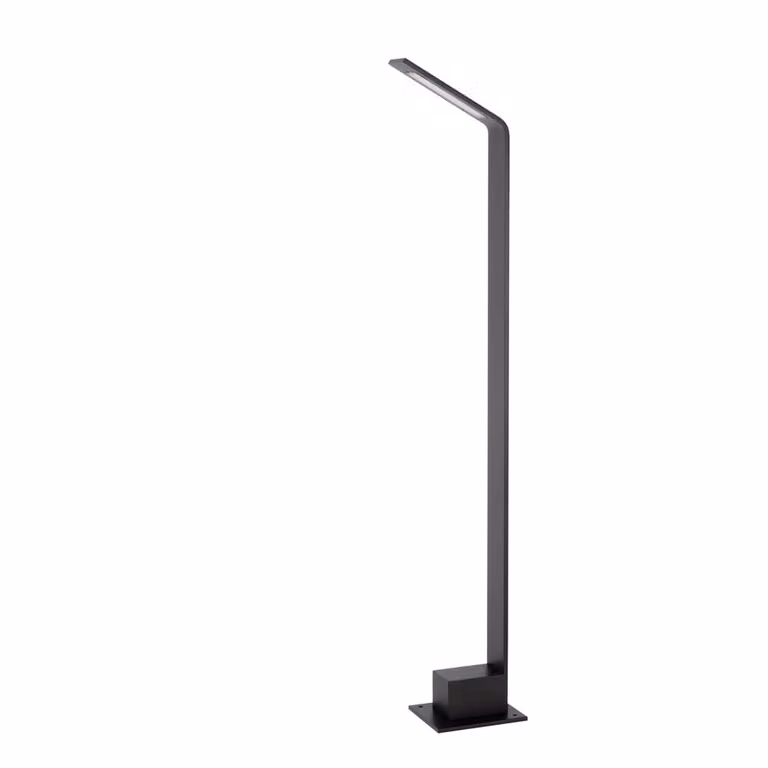 Lucide Lawford Design Tuinlamp Zwart - LED - 3000K - IP54 - Hoogte: 80,5 cm