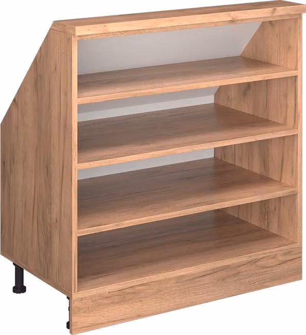 Vicco R-Line Keukenkast voor schuine wand, Krachtige eik goud, Breedte: 81,6 cm