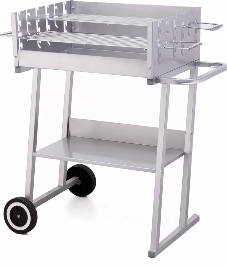 Tepro Pasadena houtskoolgrill met kunststof wielen en grilloppervlak van 2x 56x18 cm