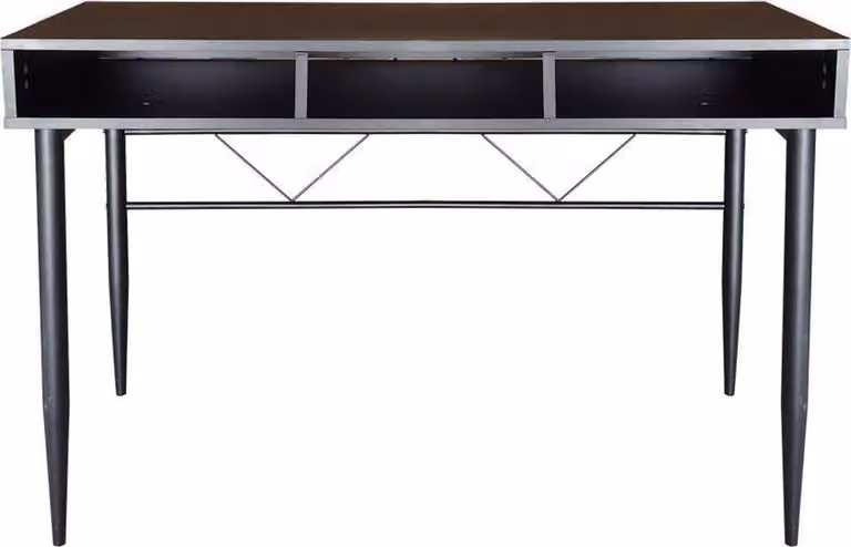 VDD Industrial Vintage Design Bureau Stoer - Zwart - Schrijftafel voor woonkamer, slaapkamer of gang