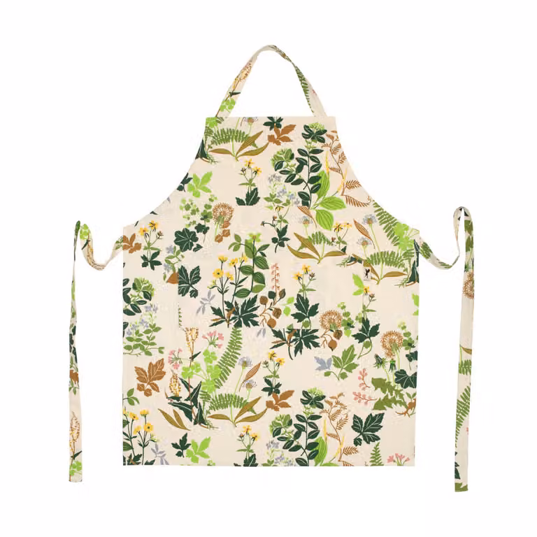 Almedahls Ängsö schort voor volwassenen in multi-beige