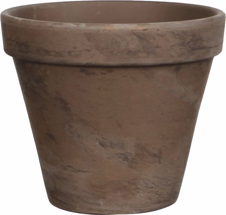 Mica Decorations Stan Bloempot - Terracotta - Grijs - H 9,5 x Ø 11,5 cm