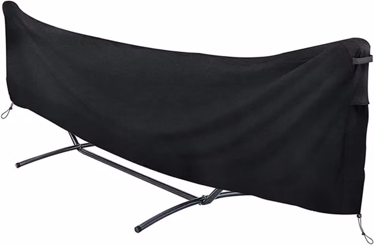 Hangmat beschermhoes zwart - Waterdichte en UV-bestendige buitenhoes voor je tuin - 33 x 25 cm
