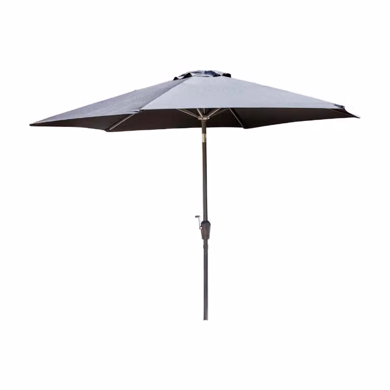 Nest of Nora Tuinparasol 3 meter - Grijs - Aluminium basis - Polyester doek
