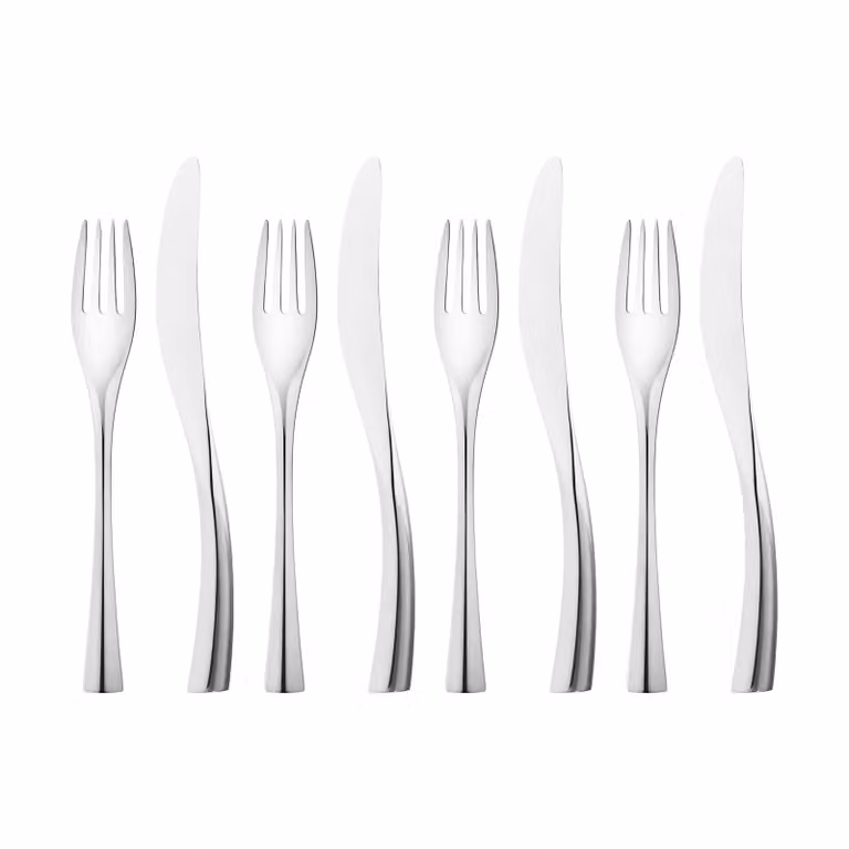 Georg Jensen Cobra bestekset 8 delen van roestvrij staal