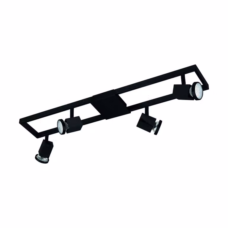 Eglo Zeraco 1 Led plafondlamp - Zwart - 4x GU10