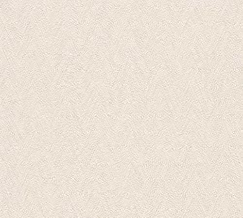 A.S. Création Vliesbehang Hygge 3 Scandinavisch Geometrisch Patroon Wit en Beige B: 53 cm, L: 1005 cm