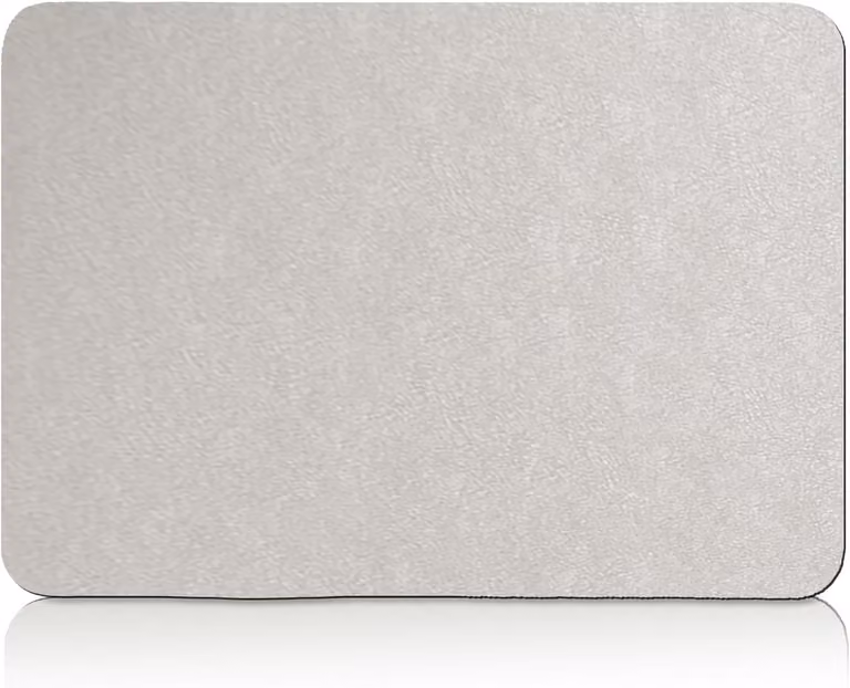Thijox Badmat Kiezel Sneldrogend Natuursteen Beige - Absorberende Vloermat voor Badkamer, Douche en Toilet - 60 x 40 cm