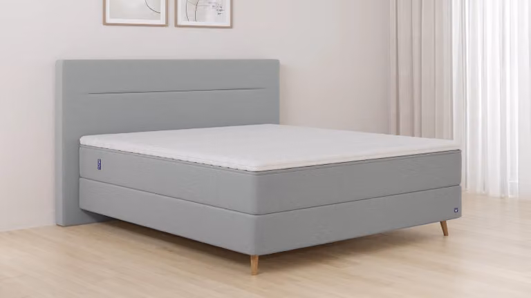 BRUNO Original boxspring lichtgrijs B/D: 180 x 200 cm