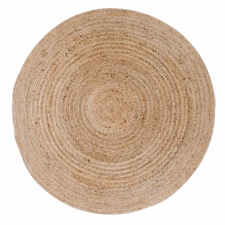 Nest of Nora Rond vloerkleed Auren - Jute - Natural - Ø 90 cm