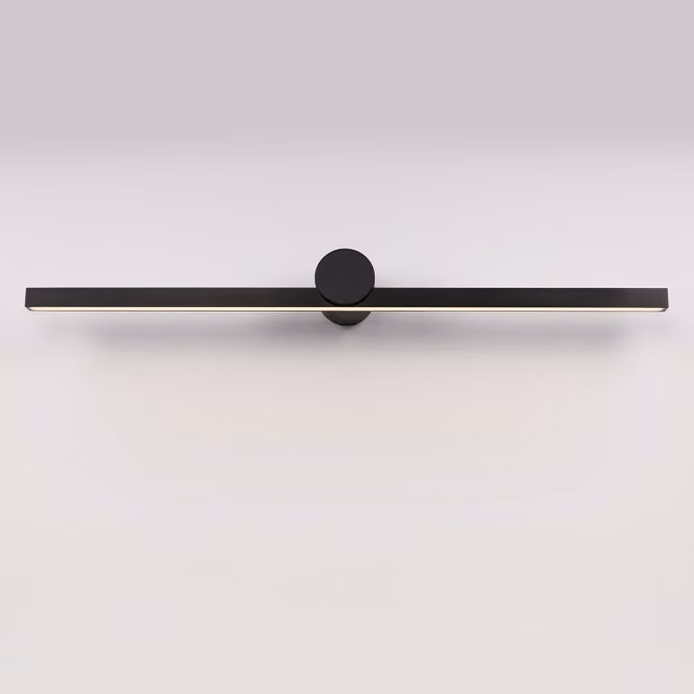 Lyora Breggo Design Wandlamp voor Badkamer, Zwart, 81 cm