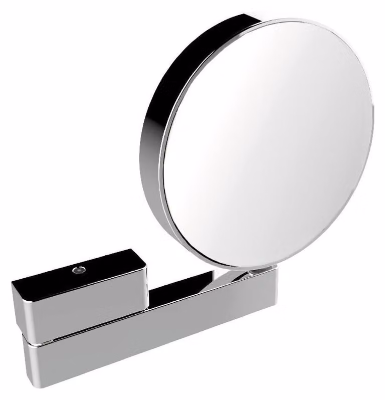 Emco Make-upspiegel Prime 3/7-voudig met scharnierarm, Chroom, Diameter: 20 cm