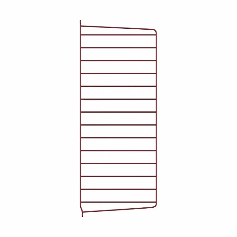 String wandpaneel donkerrood, 75 x 30 cm